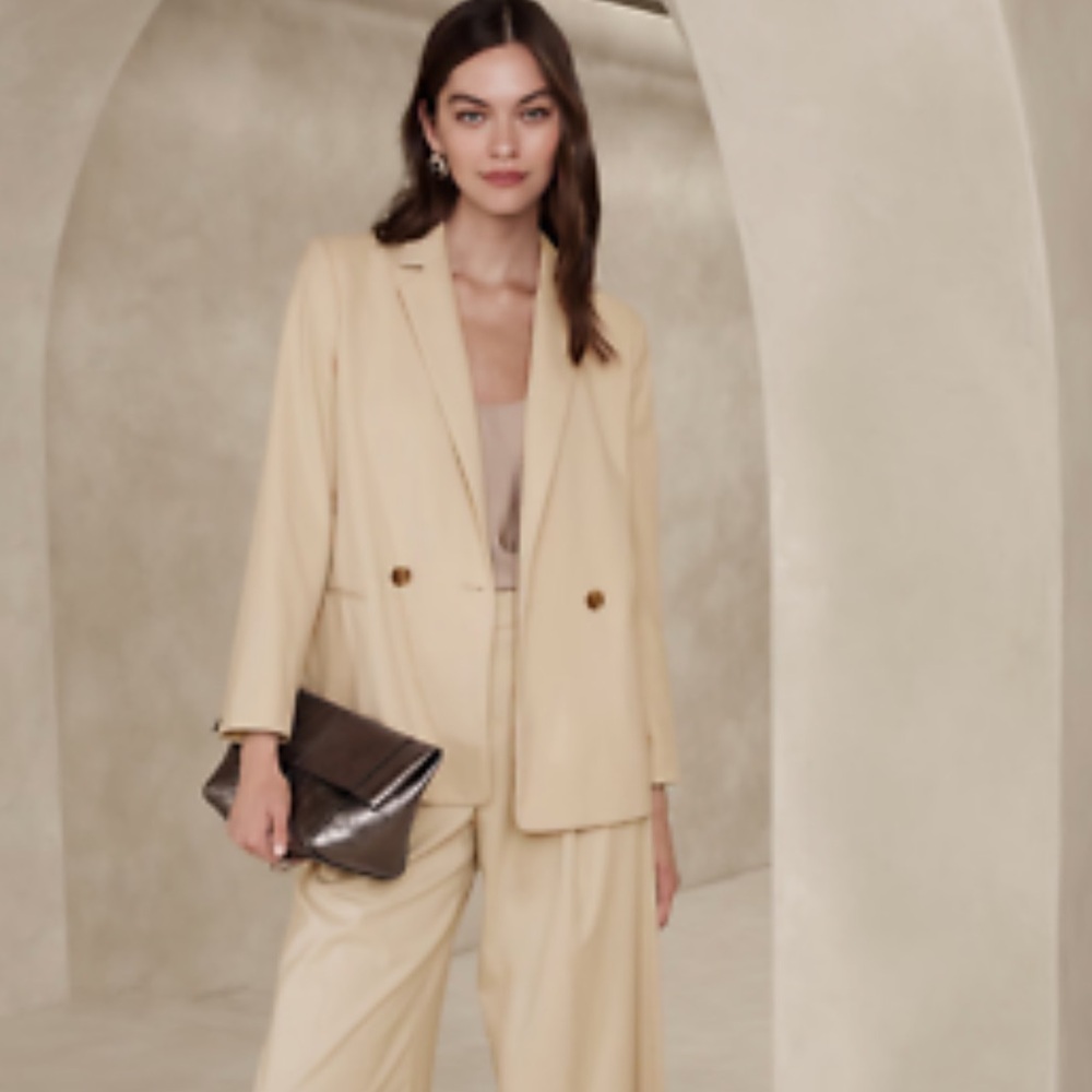 Banana Republic Light Tan Women's Blazer